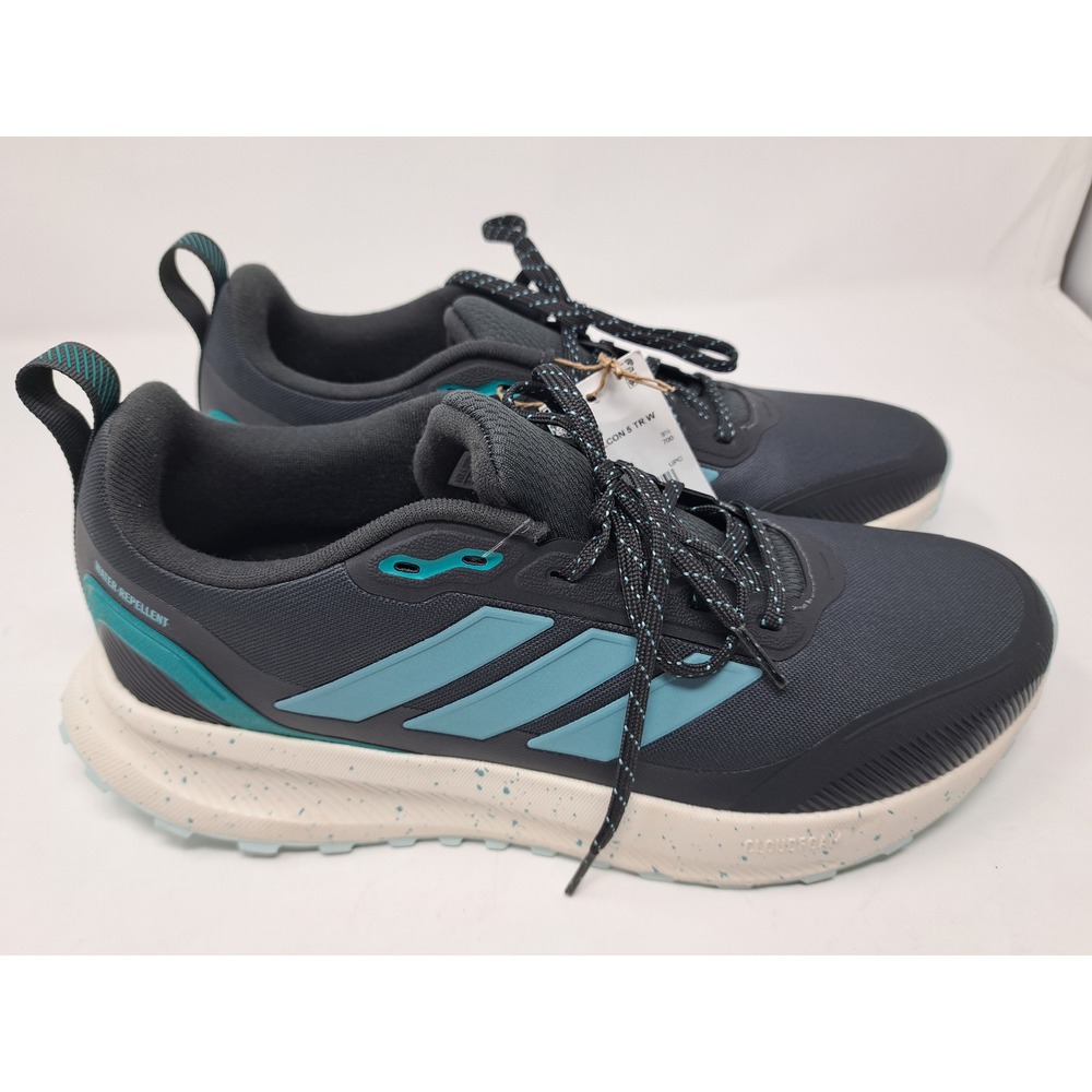 NEW Adidas Runfalcon 5 TR W Women Trail Running Shoes Grey Teal JP7624 SZ 11 US